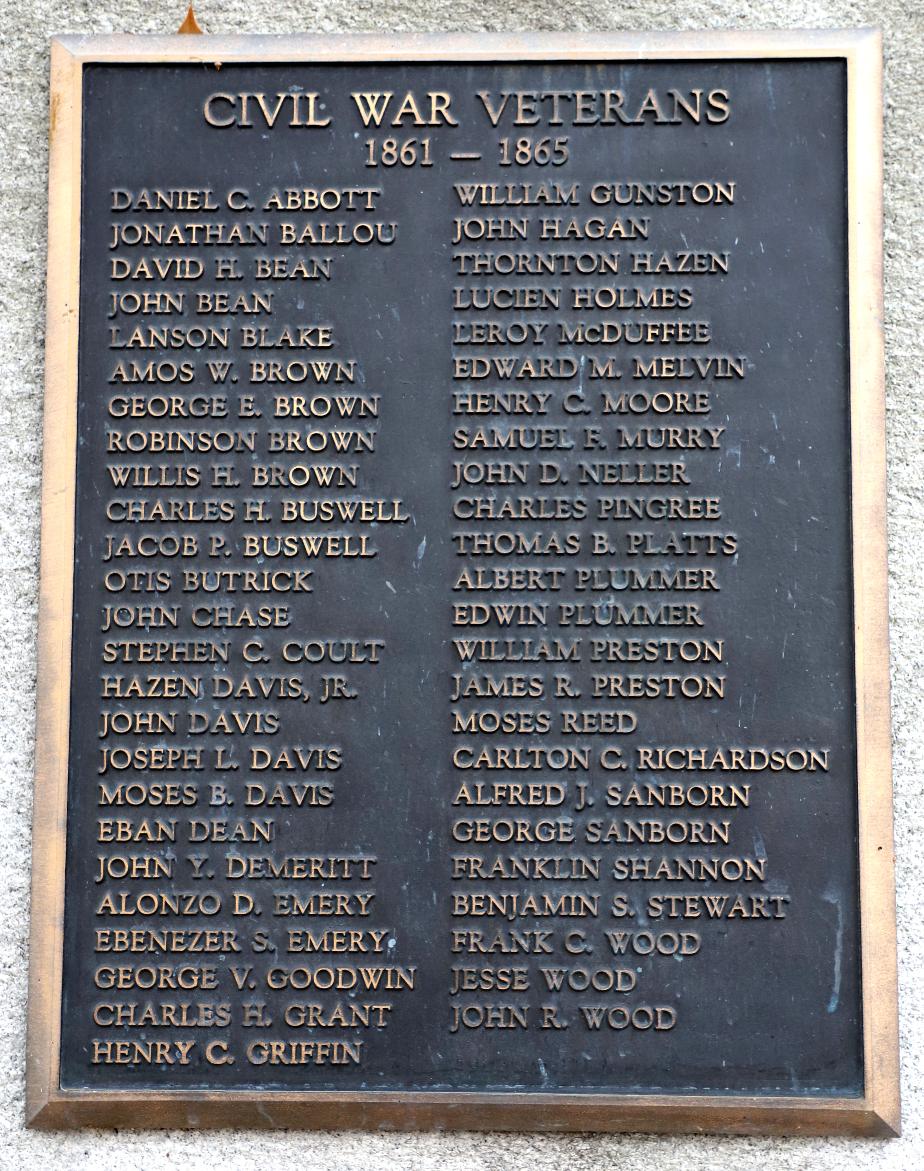 New Hampshire Veteran Honor Rolls and Monuments